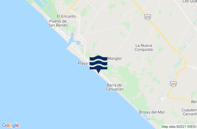 Tinajas 1ra. Sección, Mexicoの潮見表地図