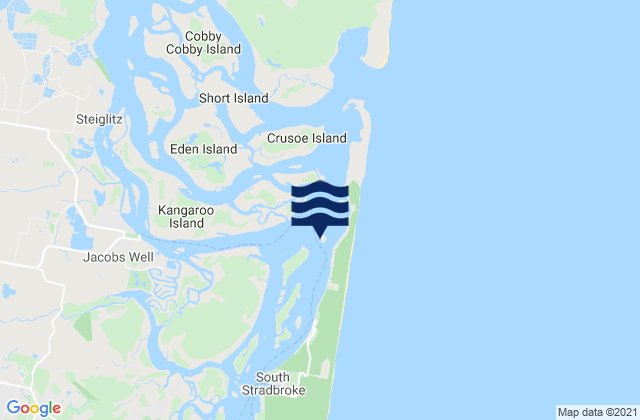 Tipplers Island, Australiaの潮見表地図