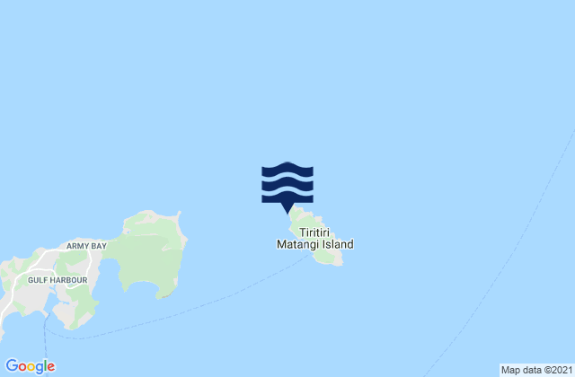 Tiritiri Matangi Island, New Zealandの潮見表地図
