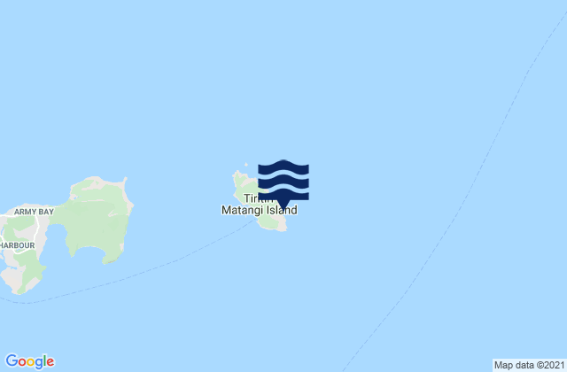 Tiritiri Matangi Lighthouse, New Zealandの潮見表地図