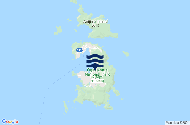 Titi Sima, Northern Mariana Islandsの潮見表地図