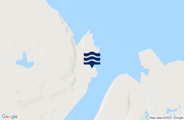 Titovka Bay, Russiaの潮見表地図