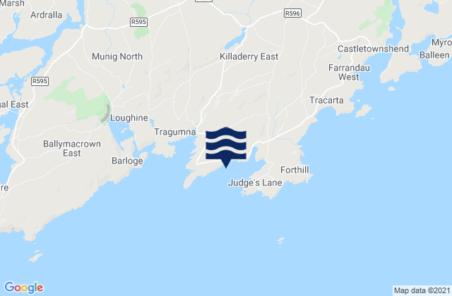 Toe Head Bay, Irelandの潮見表地図