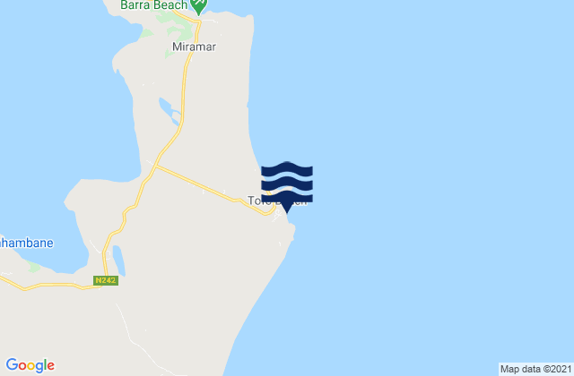 Tofinho, Mozambiqueの潮見表地図