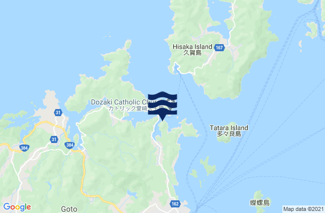 Togi Ura, Japanの潮見表地図