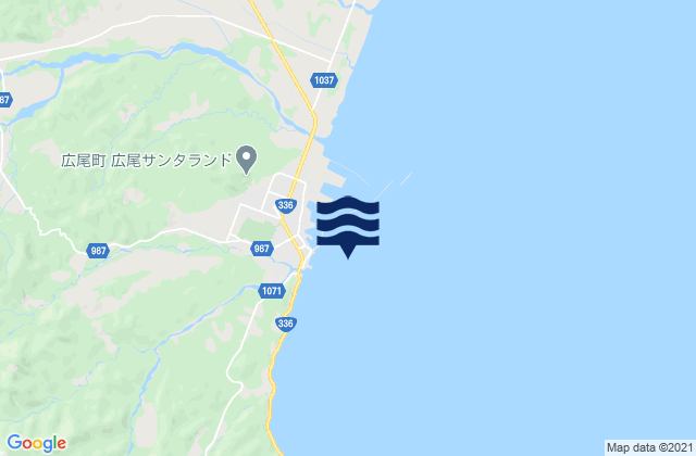 Tokati, Japanの潮見表地図