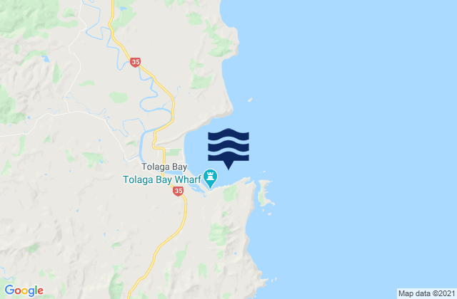 Tolaga Bay (Cooks Cove), New Zealandの潮見表地図