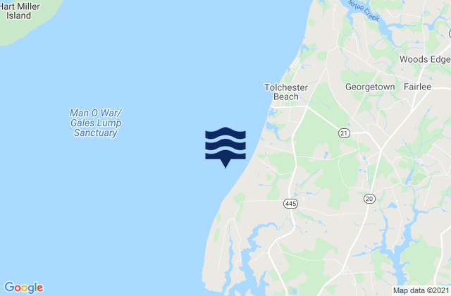Tolchester Channel Buoy 22, United Statesの潮見表地図