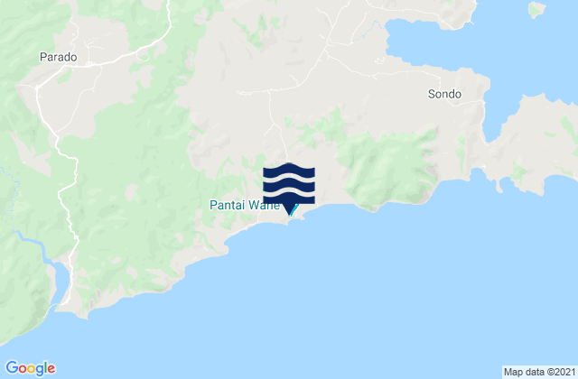 Tolotangga, Indonesiaの潮見表地図