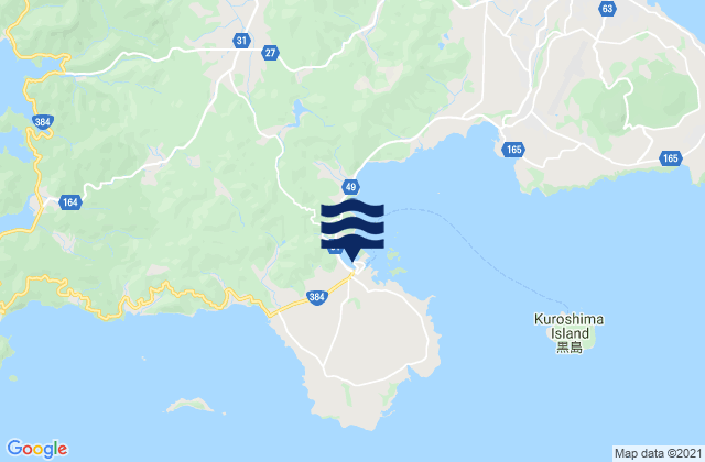 Tomiemachi, Japanの潮見表地図