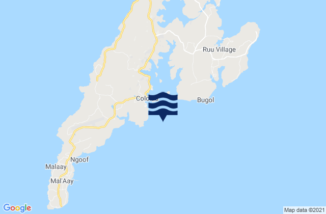 Tomil Harbor, Micronesiaの潮見表地図