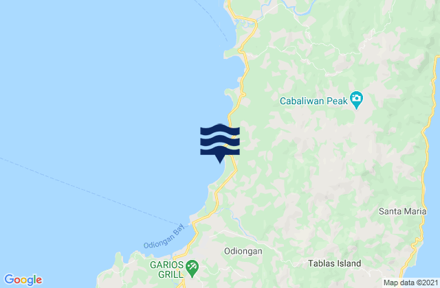 Tomingad, Philippinesの潮見表地図