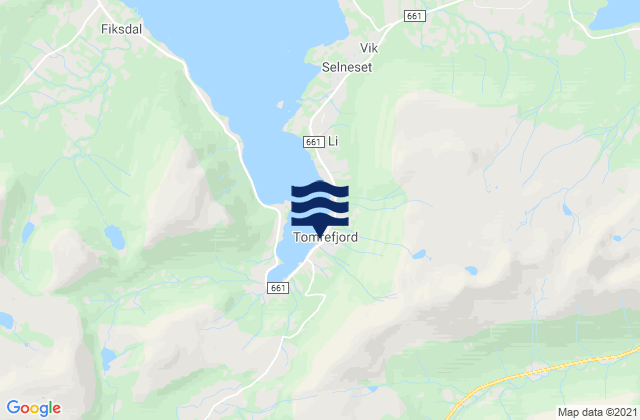 Tomra, Norwayの潮見表地図