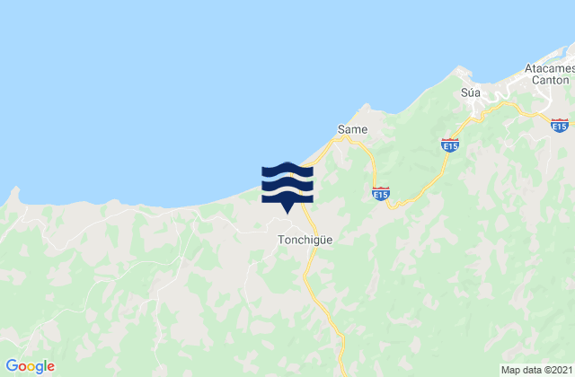Tonchigue, Ecuadorの潮見表地図