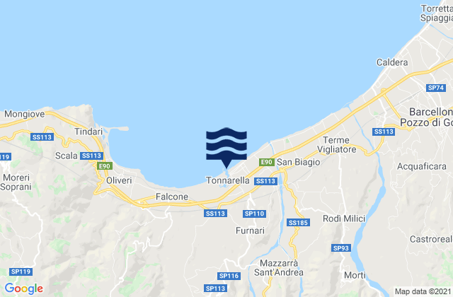 Tonnarella, Italyの潮見表地図