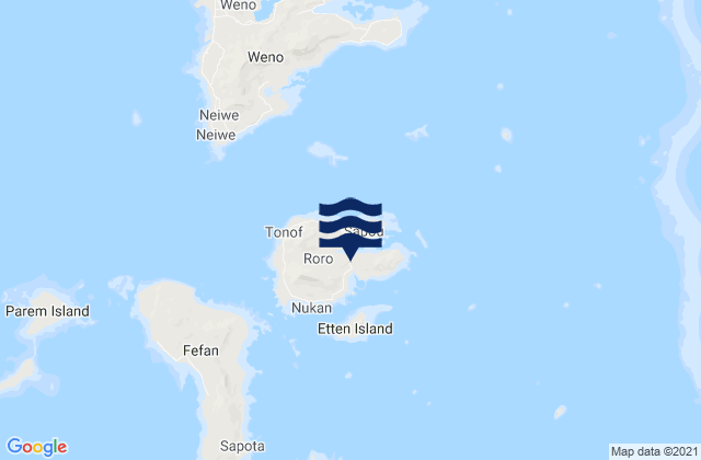 Tonoas Municipal Building, Micronesiaの潮見表地図