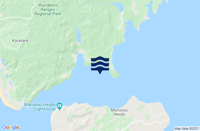 Torea Bay, New Zealandの潮見表地図