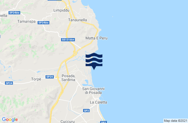 Torpè, Italyの潮見表地図