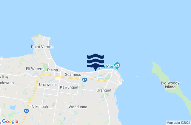 Torquay, Australiaの潮見表地図