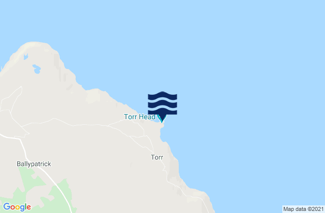 Torr Head, United Kingdomの潮見表地図