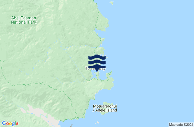 Torrent Bay, New Zealandの潮見表地図