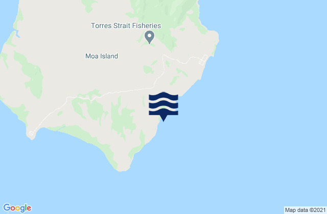 Torres Strait Island Region, Australiaの潮見表地図