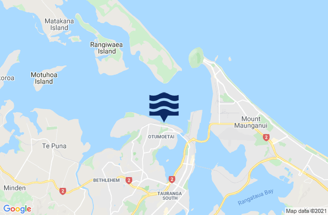 Town Wharf, New Zealandの潮見表地図