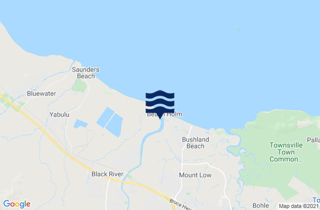 Townsville, Australiaの潮見表地図