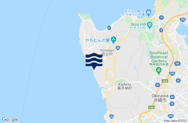 Toya, Japanの潮見表地図