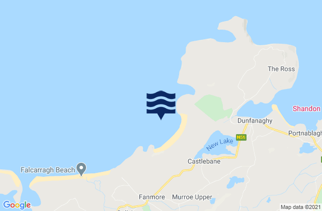 Tramore Bay, Irelandの潮見表地図