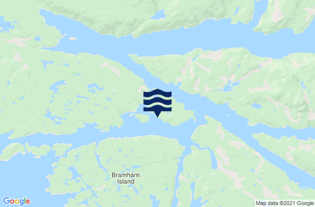 Treadwell Bay, Canadaの潮見表地図