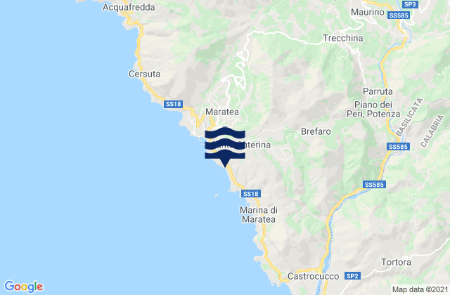 Trecchina, Italyの潮見表地図