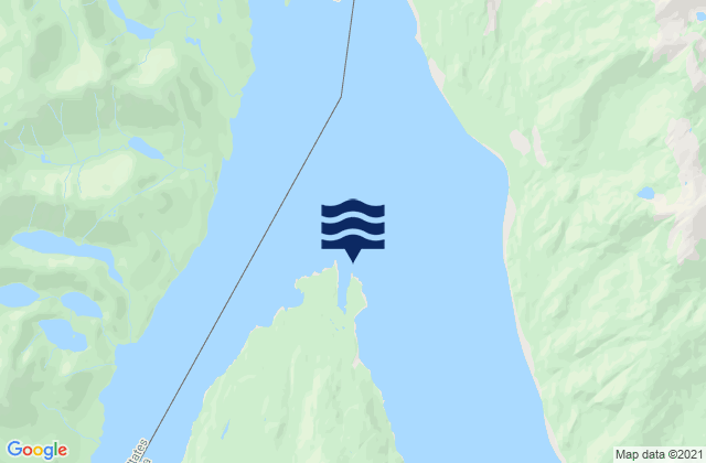 Tree Point, Canadaの潮見表地図