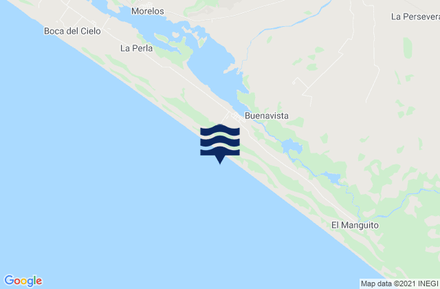 Tres Picos, Mexicoの潮見表地図