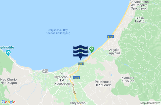 Trimithoúsa, Cyprusの潮見表地図