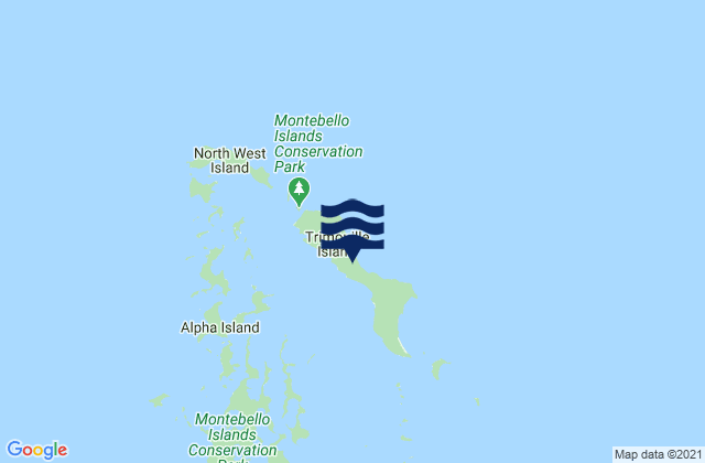 Trimouille Island, Australiaの潮見表地図
