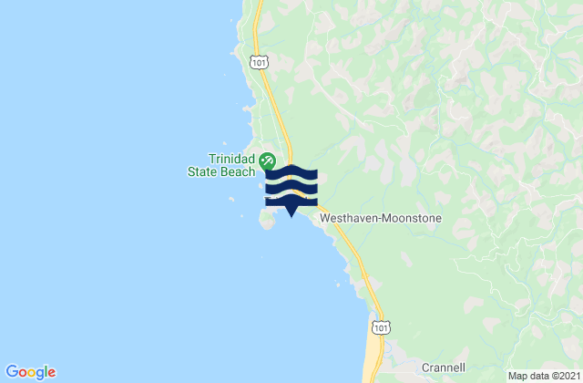Trinidad Bay, United Statesの潮見表地図