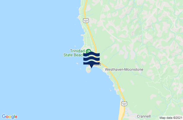Trinidad Harbor, United Statesの潮見表地図