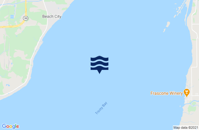 Trinity Bay, United Statesの潮見表地図