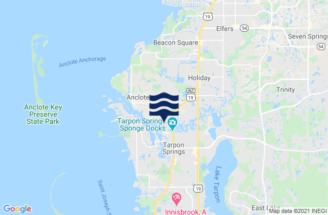 Trinity, United Statesの潮見表地図