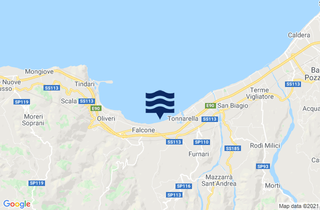 Tripi, Italyの潮見表地図