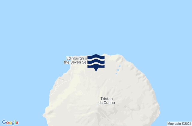 Tristan da Cunha, Saint Helenaの潮見表地図