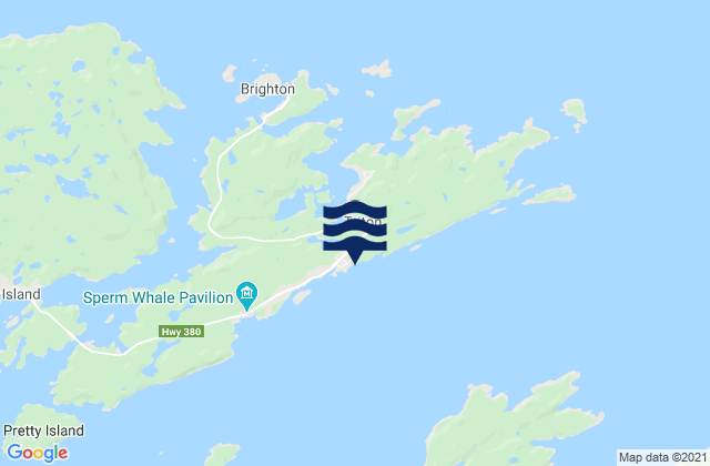 Triton Island, Canadaの潮見表地図