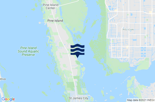 Tropical Homesites Landing Pine Island, United Statesの潮見表地図