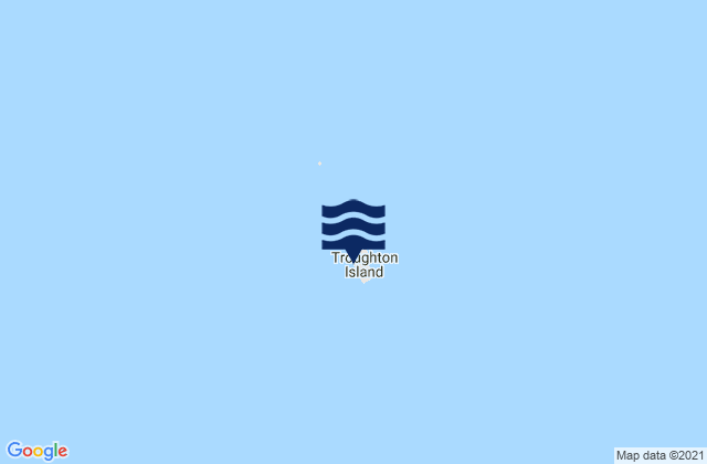 Troughton Island, Australiaの潮見表地図