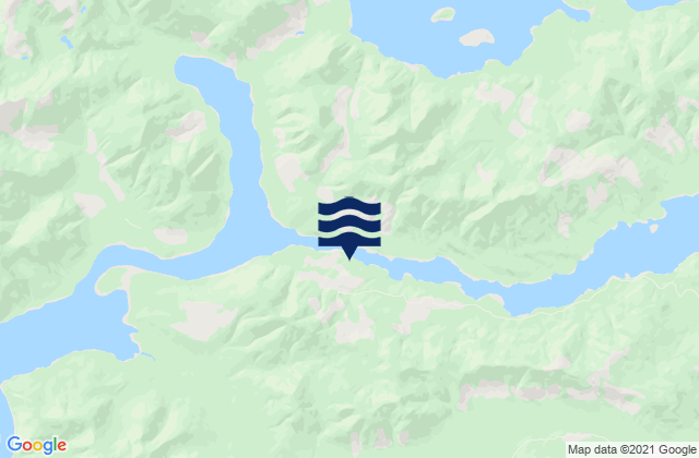 Trounce Inlet, Canadaの潮見表地図