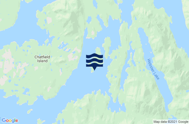 Troup Passage, Canadaの潮見表地図
