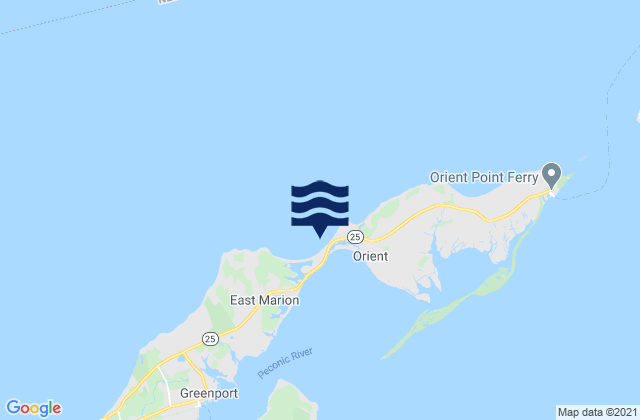 Truman Beach, Long Island Sound, United Statesの潮見表地図