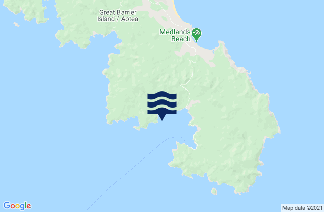 Tryphena Harbour, New Zealandの潮見表地図