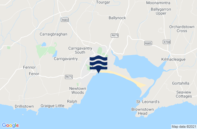 Trá Mhór, Irelandの潮見表地図